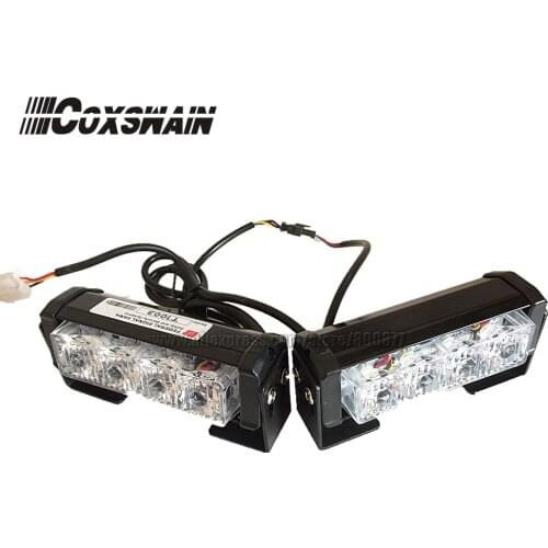 2X4 LED Universal Car Warning Strobe Flash Warning EMS ambulance Emergency Light, 13 Modes DRL grill light (CS-4-2)