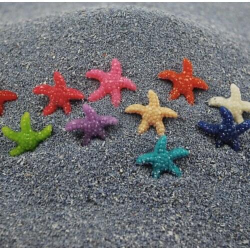5/10/20pcs Modern Mini Resin Cute Multicolor Miniature Sea Star Tank Aquarium Ornaments Decor New Home Decoration Accessories