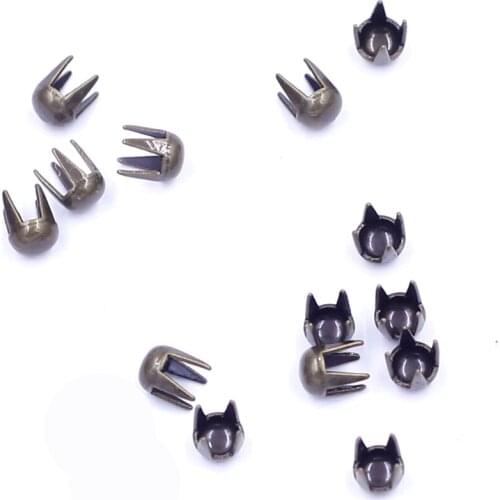 500PCS Tiny Bronze Tone Garment Rivets Bag Belt Shoes Clothes Purse Round Dome Studs Spots Spike DIY Handmade Crafts Accessories