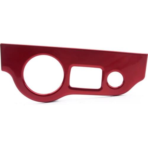 ABS Headlight Switch Button Panel Cover Trim Frame Sticker Decoration Fit For Dodge Challenger Charger 2015-2017 2018 2019 Red