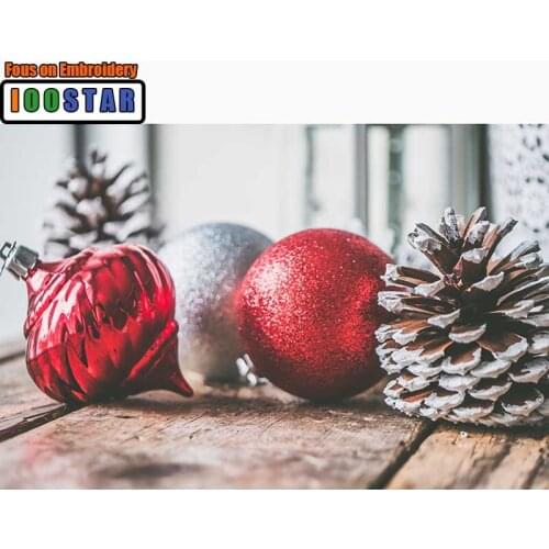 DIY 3D Diamond painting scenery Full Diamond mosaic Christmas decor Full Square Diamond embroidery Cross stitch Pine nuts