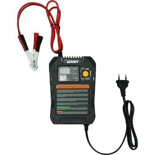 SUOER A01-0612A 6-12 VOLT 2-4-6.9 AMP AUTO ADJUSTABLE BATTERY CHARGER