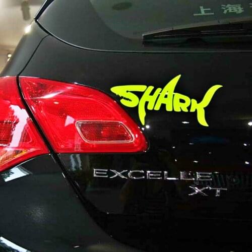 Volkrays Car Accessories Reflective Graffiti Word SHARK Car Sticker Decal for Motorcycle Toyota Ford Chevrolet Volkswagen Honda