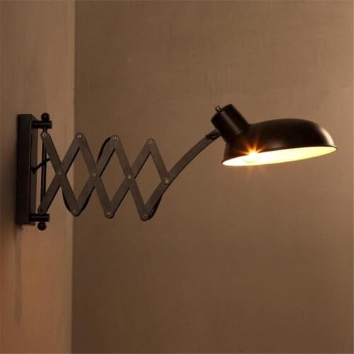 American Attic Retro Lamp Country Retractable Hanging Lamp Accessories Kitchen Living Room Wall Lamp Industrial LED Wall Lamp