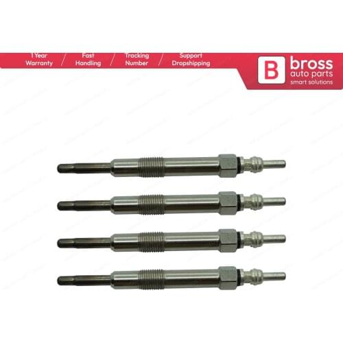 Bross Auto Parts BGP37-1 4 Pieces Heater Glow Plugs GX103, 0100226436 for Fiat Alfa Lancia Opel Fast Shipment Made in Turkey