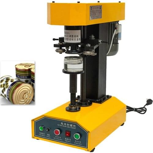 Hot selling electric desktop sealing machine commercial stainless steel can sealing machine dual motor sealing machine