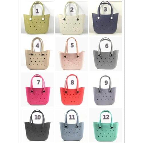 Colorful Bag With Holes Hollows For Beach Bag Women New Style Tote 2021