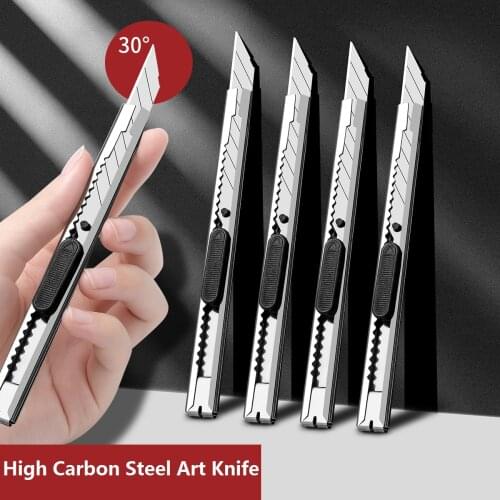 Small stainless steel art knife portable removable office supplies metal paper knife student stationery DIY repair hand tools