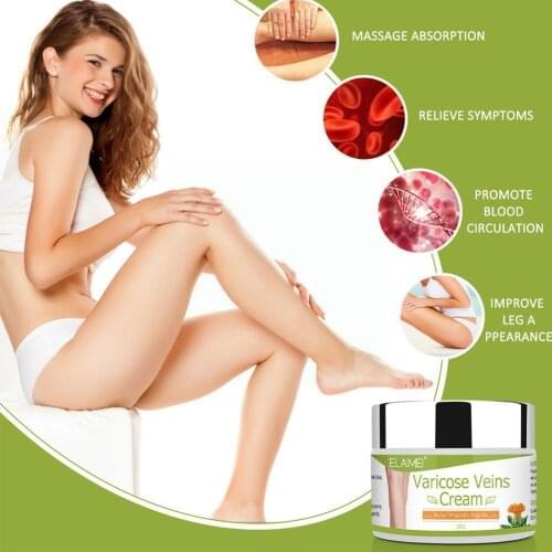 Varicose Vein Ointment To Relieve Pain Red Blood Streaks Ointment Repair Vein Antibacterial Cream Safflower G0C7