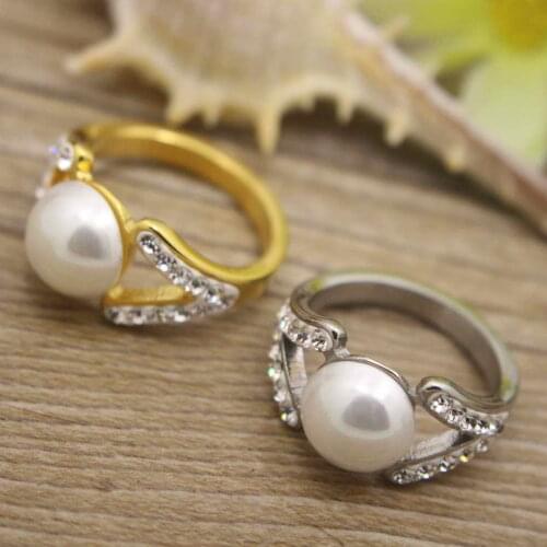 Gold color and siver color Fashion Stainless Steel Jewelry ring superior quality for women and girl RBJDLRBC