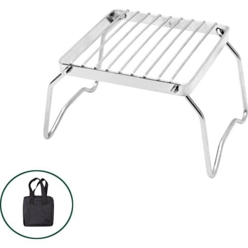 Portable Folding Simple Picnic Rack Stove Rack Pot Folding Holder Camping Grid