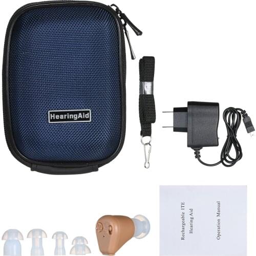 Portable Mini Hearing Aid Sound Amplifier In the Ear Tone Volume Adjustable Hearing Aids Ear Care For the elderly deaf