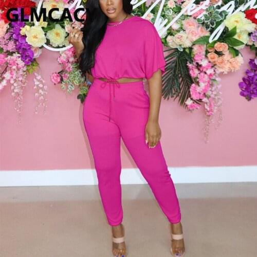 Two Piece Casual Summer Suits Short Sleeve Shirt & Slim Pants Set