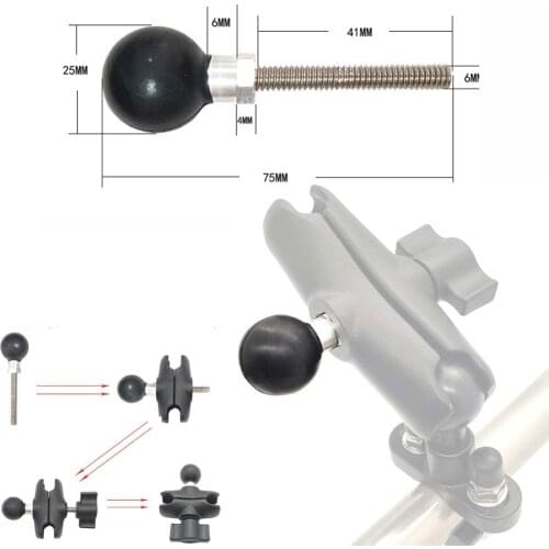 JINSERTA 1" Ball Accessory Base For Any B-size Socket Arm for ram mount