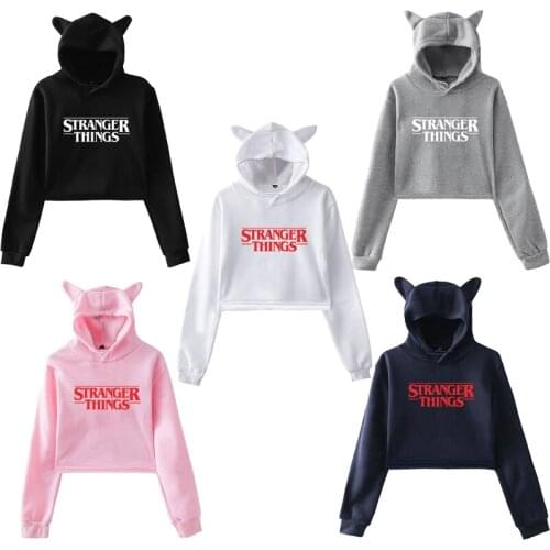 High Quality Women Stranger Things Hoodie Casual Simple Sweatshirt Kpop Pullover Fleece Warm Girls Harajuku Sportswear Tops Gift