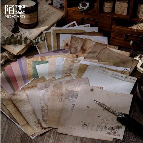 Vintage Stationery Sticker Scrapbooking Old Creative DIY Diary Journal Decorative Adhesive Paper Seal Supplies 8 Sheets/pack