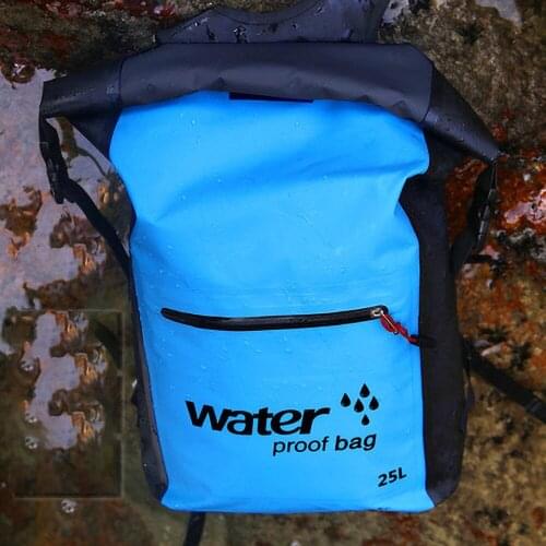 25L Waterproof Dry Bag Backpack Rucksack Storage Pack Sack Swimming Rafting Kayaking River Trekking Floating Sailing Canoe Boat