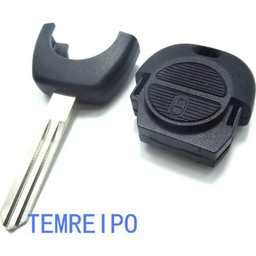10pcs/lot 2 Button Remote Key Shell for Nissan Almera Primera Micra X-Trail Navara Key Case Fob