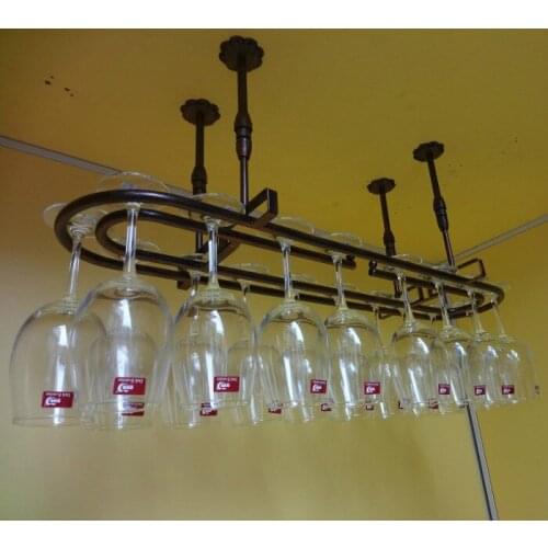 100*25CM Ellipse Fashion home goblet holders Three color optional Bar Red Wine Goblet Glass Hanger Holder Hanging Rack Shelf