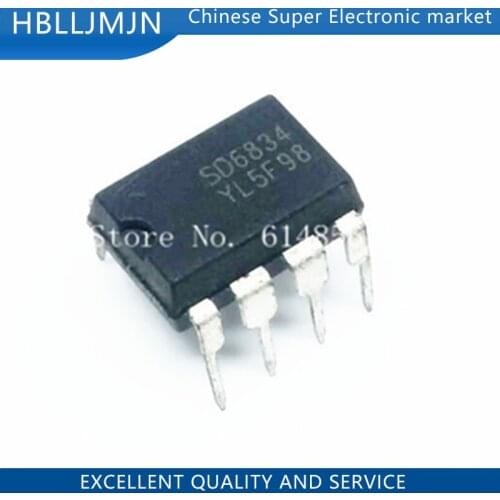 100PCS SD6834 DIP8