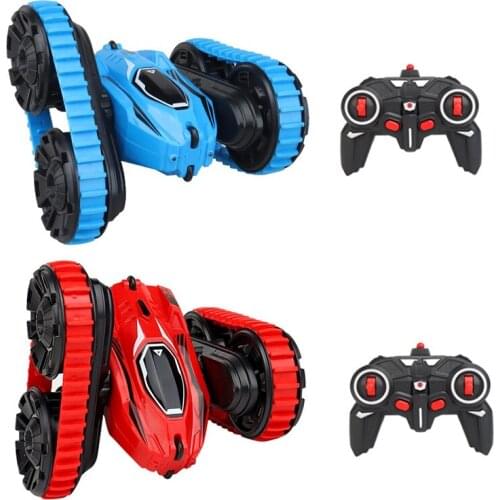 2.4Ghz Tracked Car Jumping Car 360° Flip RC Vehicle Toys Stunt Drift Deformation Car
