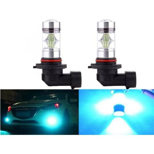 2 Pieces Car 9006 HB4 100W Ice Blue LED Bulb for Fog Running DRL Light Lamp