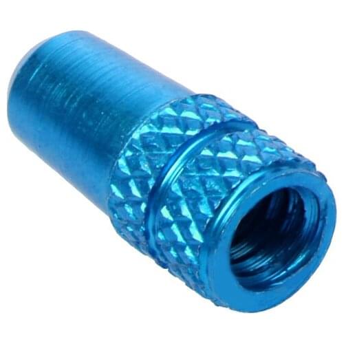 2x2pcs Cycling MTB Bike Aluminum Alloy Presta Valve Dust Cover Light Blue