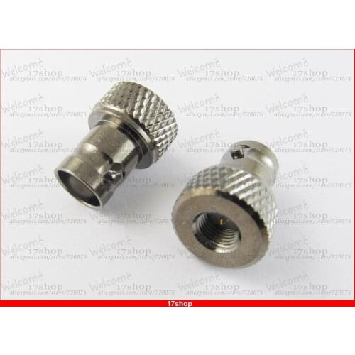 50pcs x BNC Female Jack to SMA Male Plug Straight Radio Antenna Adapter Nickel-Black