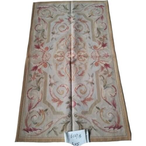 Free Shipping 3'x5' Aubusson Weave Rugs Handmade Wool rugs 100% New Zealand WOOL rug for home decoration