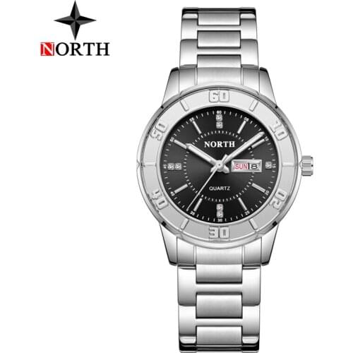Luxury Brand Women New Watches NORTH Fashion Exquisite Steel Mesh Quartz Watch Casual Sport Business Lady Wristwatch Reloj Muje