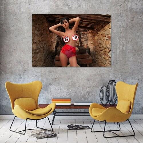 Adult Model Wallpaper Sexy Girl Lady Photo Wall Art Posters and Prints Canvas Art Painting For Room Decor
