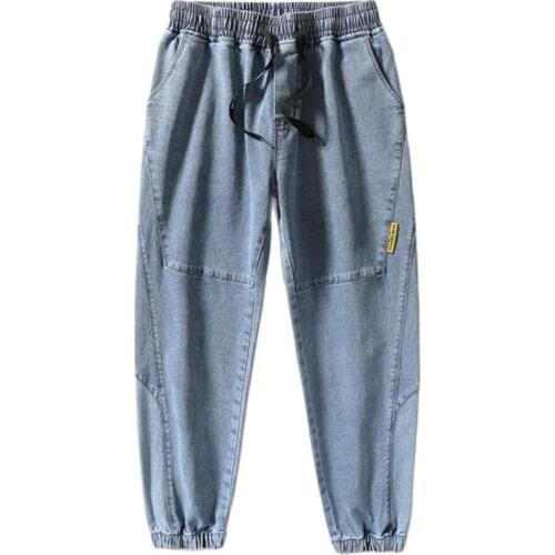 New Hip Hop Cargo Jeans Pants Men Casual Harem Joggers Trousers Men Streetwear Denim Jeans Men Plus Size M-7XL 8XL