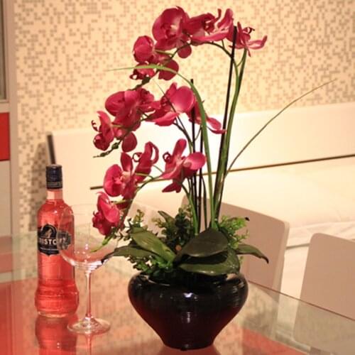 Artificial Flowers High artificial flower phalaenopsis set whole finished products .christmas decorations for home