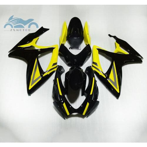 Injection Fairing kits for SUZUKI 06 07 K6 GSXR600 750 fairings kit GSXR750 2006 2007 GSX R600 yellow blue green black
