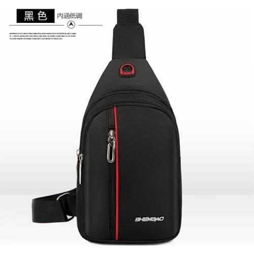 Small Backpack BOYS And GIRLS Chest Bag Shoulder Bag Oxford Canvas Satchel Bag Solid Color Casual Cross-shoulder Bag