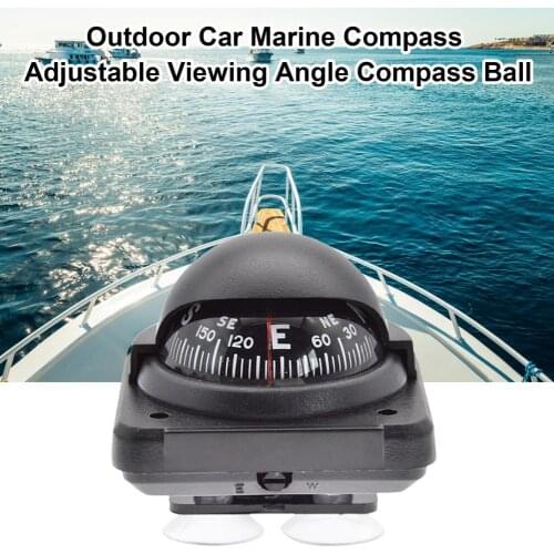 Multi-function Digital Car Marine Compass Adjustable Viewing Angle Compass Ball Camping Hiking Accessories Navigation Guide Tool