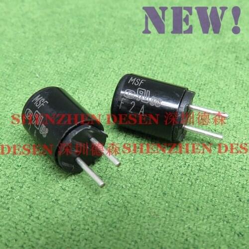 MSF Fuse MSF F2A 125V Subminiature Fuse, 6.4 mm, Quick-Acting F, 125 VAC, 125 VDC Non Fesettable Fuses MSF F 2A 125V