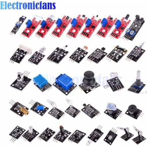 37 In 1 Sensor Kits 37 Sensor Ultimate For Arduino Raspberry Pi Beginner Learning Sensor Module Suit Ultimate MCU Education User