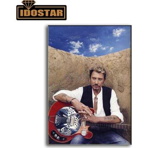 New DIY diamond painting cross stitch Superstar singer johnny hallyday embroidery Full round Rhinestones crafts diamond painting