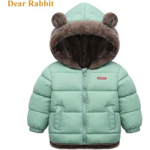 Autumn Fleece Winter clothes Parkas Kids Jackets For Boys Warm Thick Velvet Children Coat Baby girl Outerwear Infant Overcoat