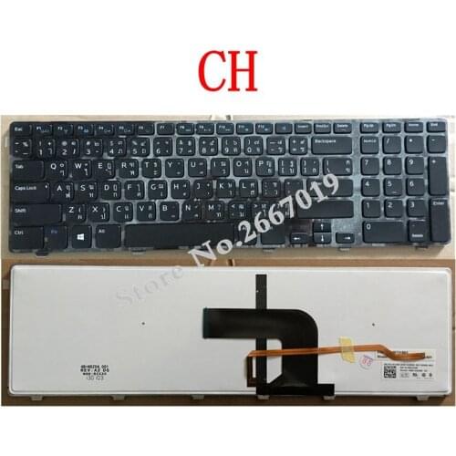 CH New Replace laptop keyboard For DELL 3721 5721 N3721 N5721 5737 17R 5357 Backlit