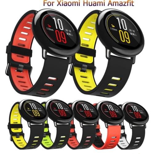 Replacement Silicone Watch Band Bracelet Wrist Strap bracelet for Huami Amazfit fashion Strap 22mm Watchbands Sports Smart Watch