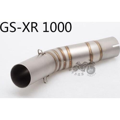 Motorcycle Modified Exhaust Pipe Middle Link Pipe Stainless Steel Exhaust Connection Pipe GSX-R1000R