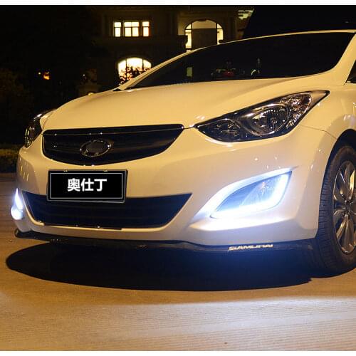 Car Styling For Hyundai Elantra 2011-2016 LED DRL For Elantra led fog lamps daytime running light High brightness guide LED DRL