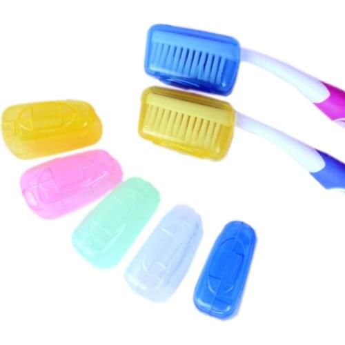 Utility 5 PCS Trip Toothbrush Head Cover Cap Camping Brush Cleaner Protecter