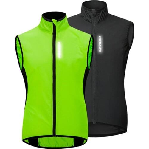 Windbreaker Water Repellent Reflective Bike Clothing Cycling Vest Windproof Mtb Bike Jacket Outdoor Sport Cycling