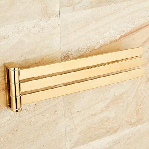 Vidric to Seoul gold towel rack bathroom activities rotate towel bar double bar bathroom towel hanging three