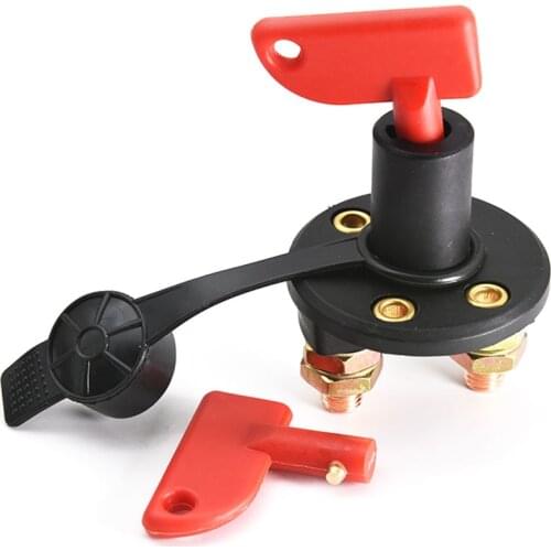 12-24v Car Battery Switch Power Isolator Cut Off Kill Switch + 2 Removable Keys For Marine ATV Truck Boat Car Disconnect