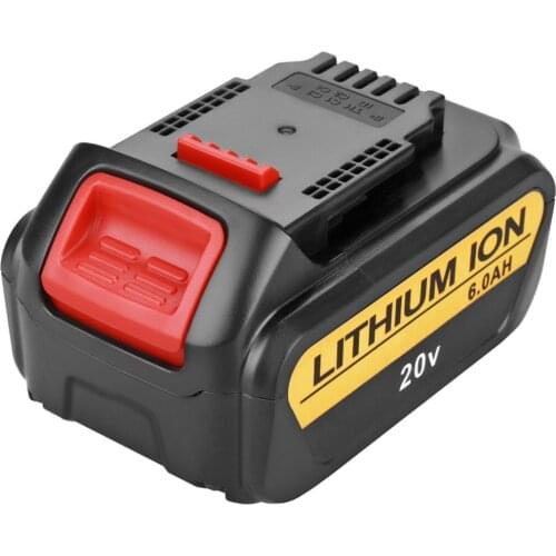 1PC 20V 6000mAh For DeWalt DCB200 MAX Rechargeable Power Tools Battery Replacement DCB181 DCB182 DCB204 DCB101 DCF885