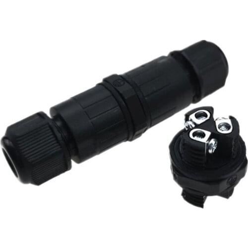 1PCS 3Pins Straight Quick Cable Wire Interface Connector IP68 Electrical Waterproof Power Sealed Connectors For Outdoor Light